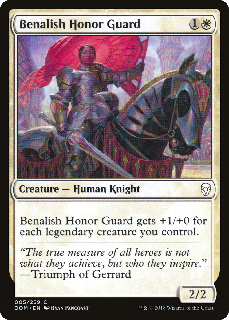 Image of Benalish Honor Guard (DOM-005) - Dominaria Foil