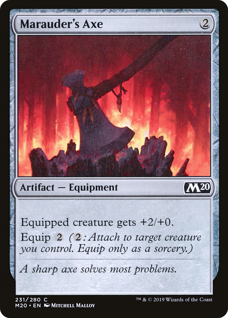 Image of Marauder's Axe (M20-231) - Core Set 2020 Foil