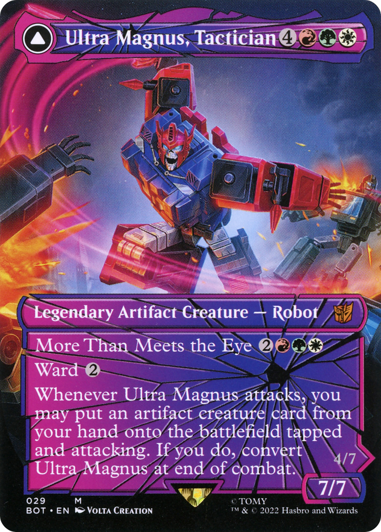 Image of Ultra Magnus, Tactician (Shattered Glass) (BOT-029) - Transformers: (convertdfc, shatteredglass) (Borderless)