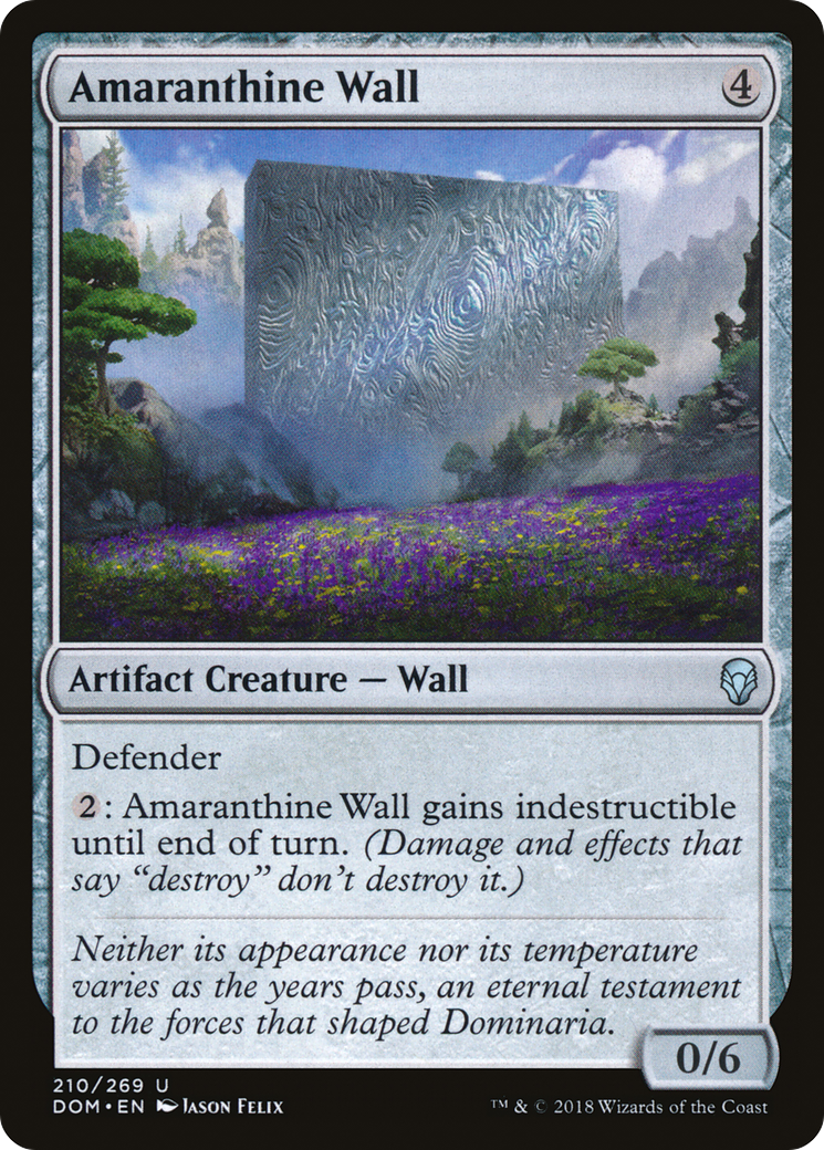Image of Amaranthine Wall (DOM-210) - Dominaria