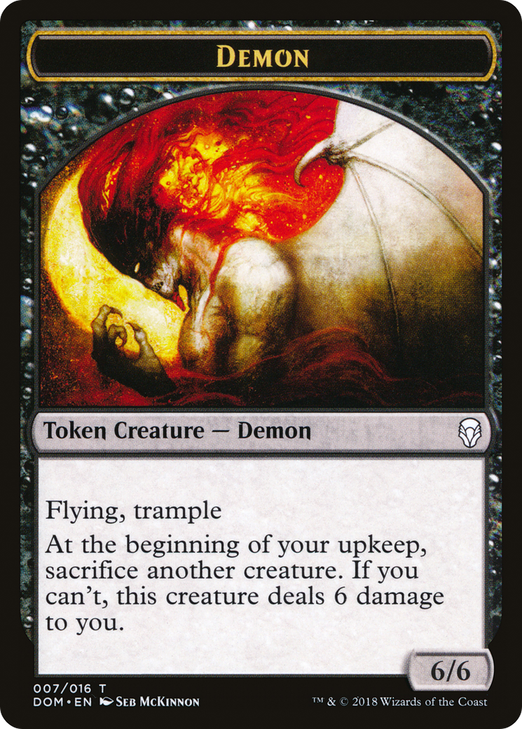 Image of Demon Token (DOM-007) - Dominaria Tokens