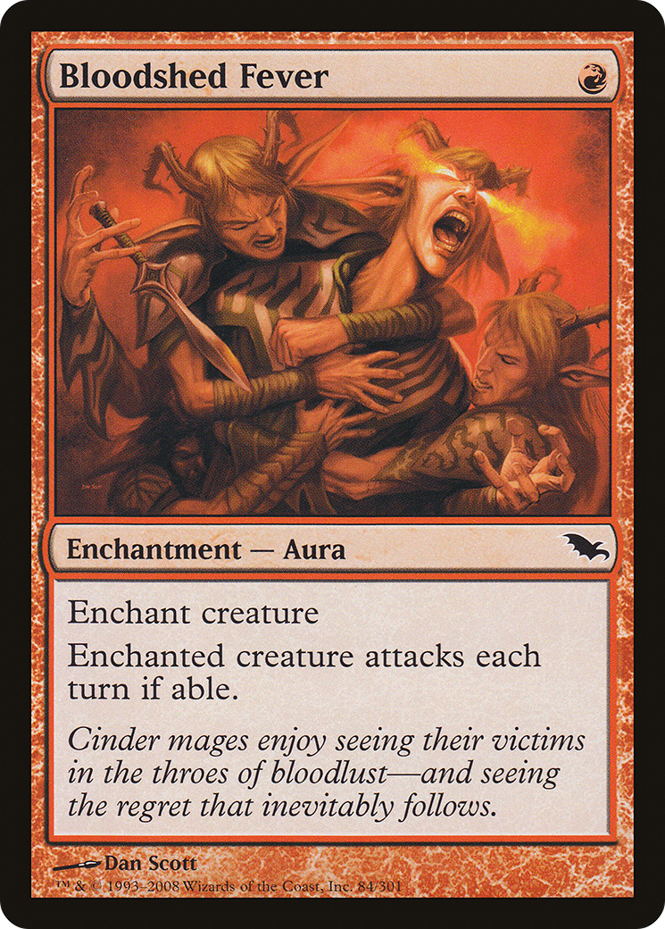 Image of Bloodshed Fever (SHM-084) - Shadowmoor Foil
