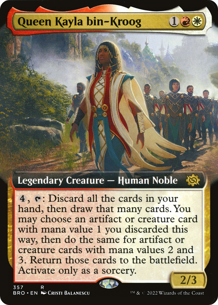 Image of Queen Kayla bin-Kroog (Extended Art) (BRO-357) - The Brothers' War: (Extended Art)