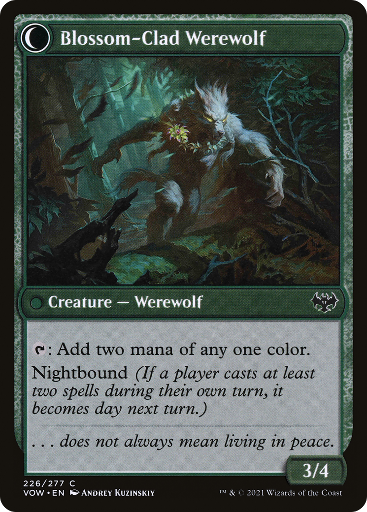 Image of Weaver of Blossoms (VOW-226) - Innistrad: Crimson Vow: (Double Faced Transform)