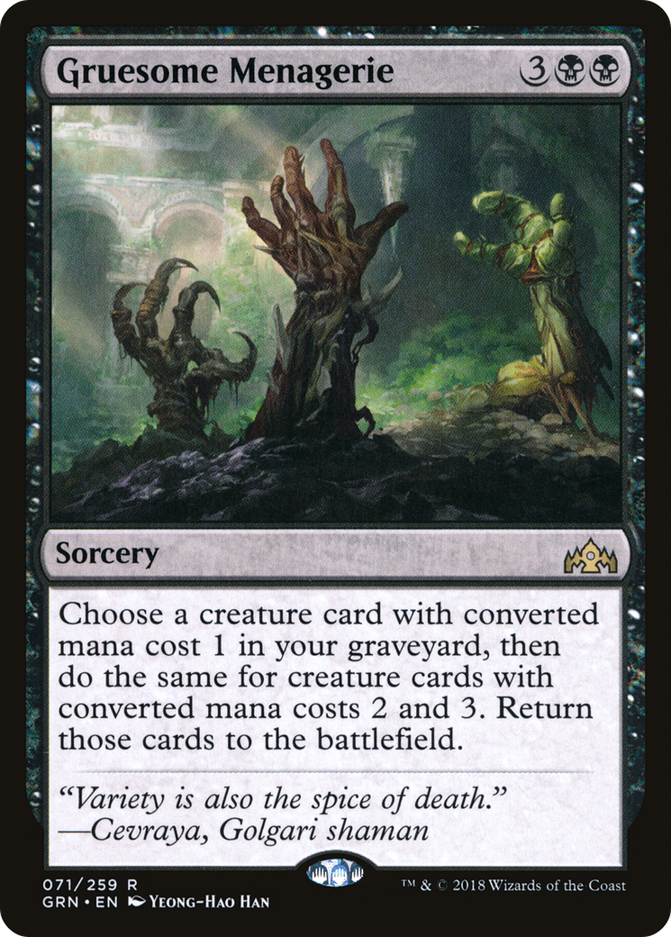 Image of Gruesome Menagerie (GRN-071) - Guilds of Ravnica