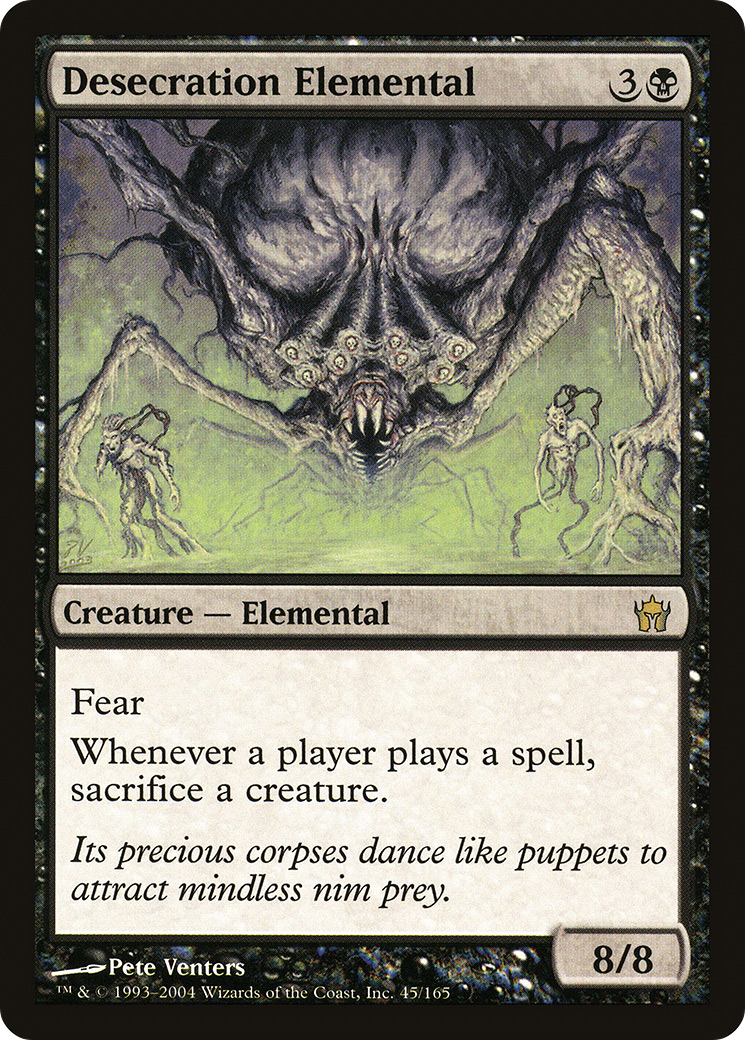 Image of Desecration Elemental (5DN-045) - Fifth Dawn