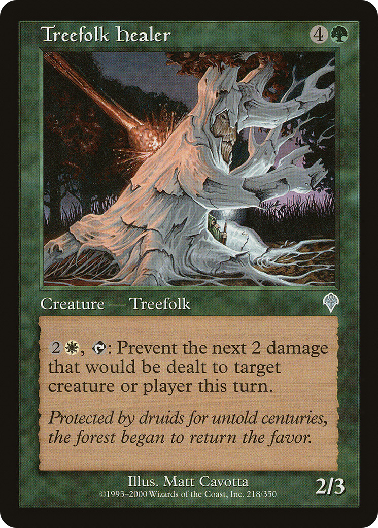 Image of Treefolk Healer (INV-218) - Invasion Foil