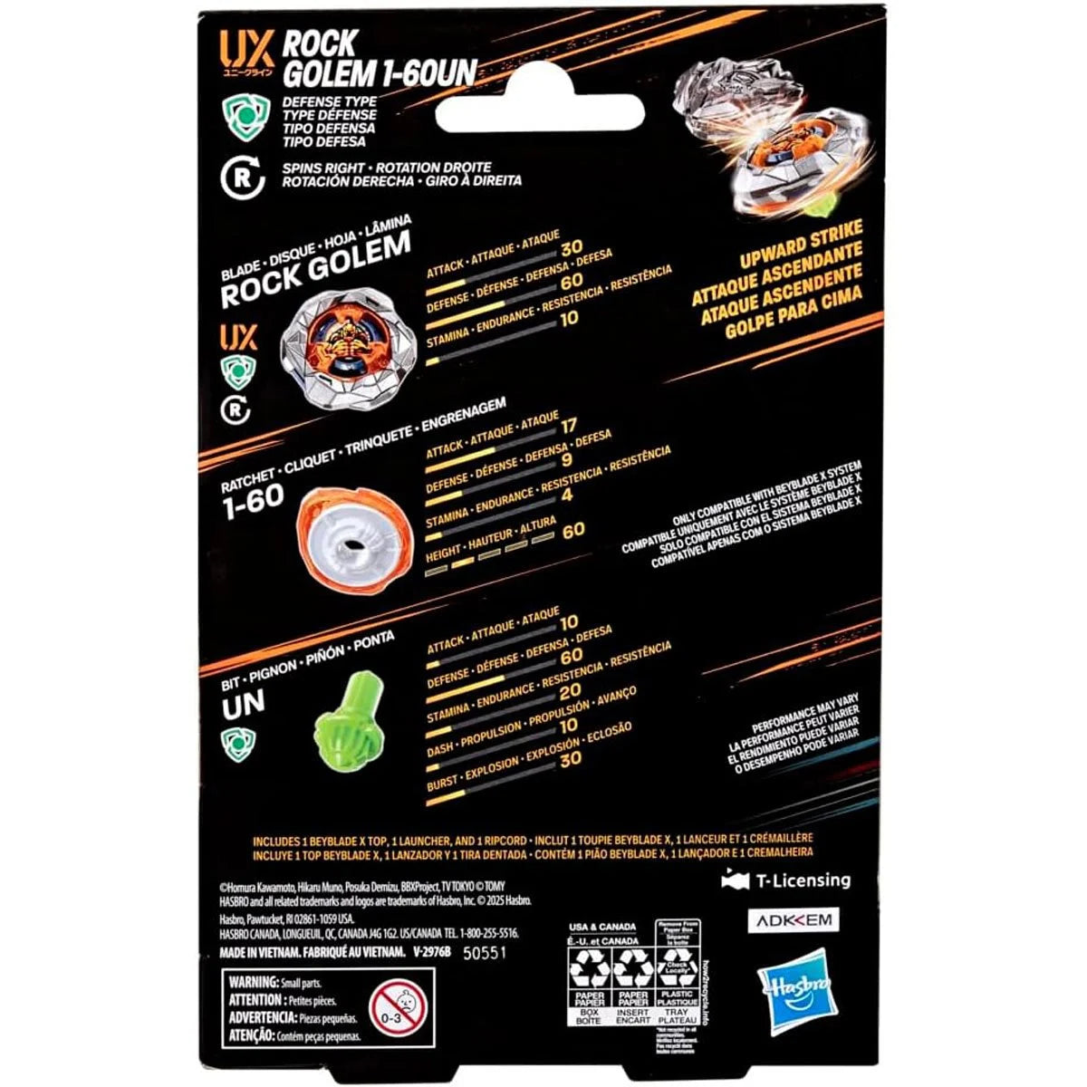 Image of Beyblade X Rock Golem 1-60UN