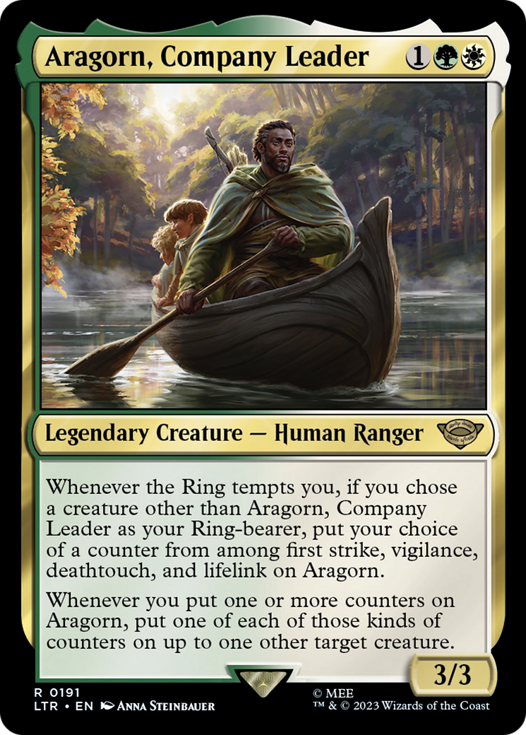 Image of Aragorn, Company Leader (LTR-191) - The Lord of the Rings: Tales of Middle-earth Foil