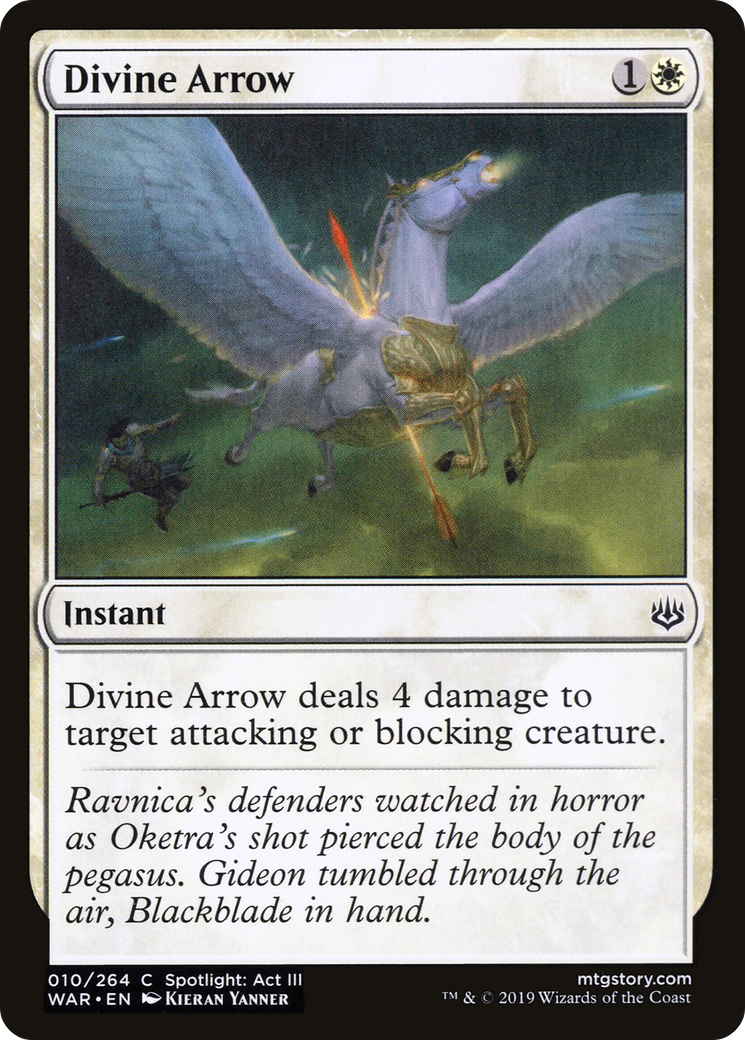 Image of Divine Arrow (WAR-010) - War of the Spark Foil