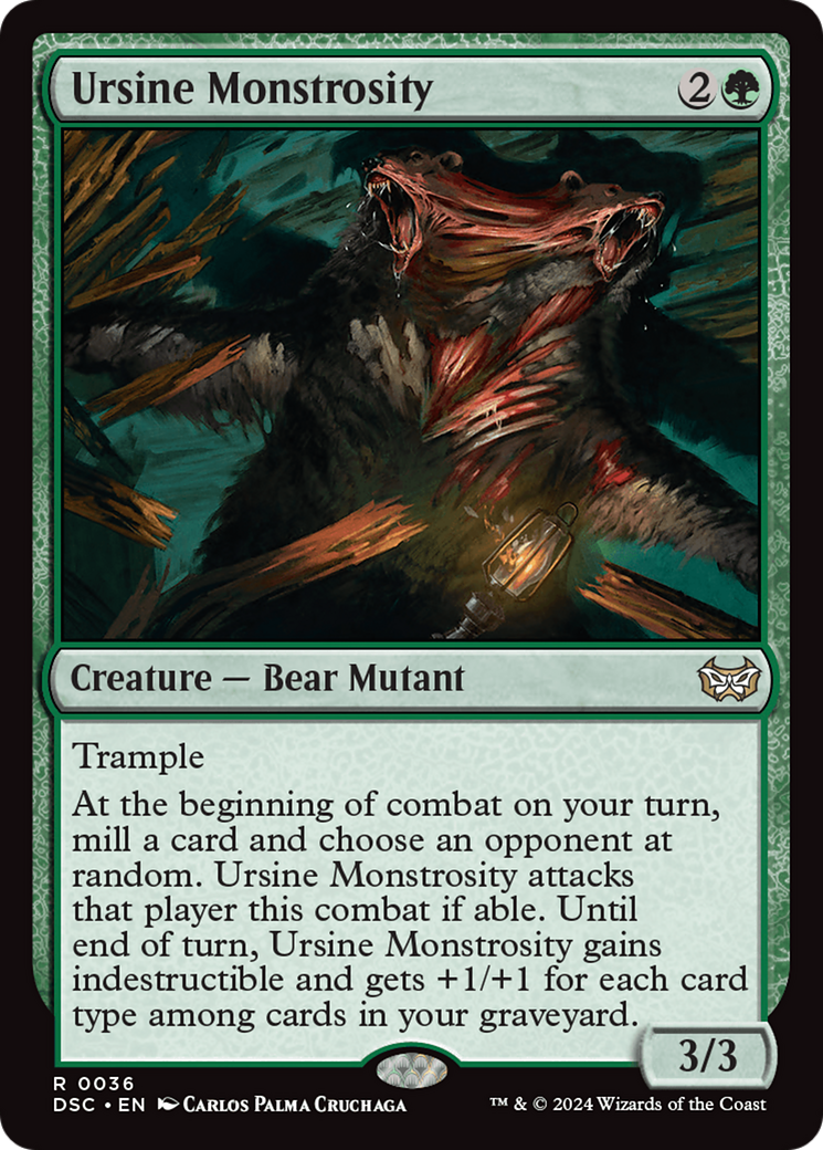 Image of Ursine Monstrosity (DSC-036) - Duskmourn: House of Horror Commander