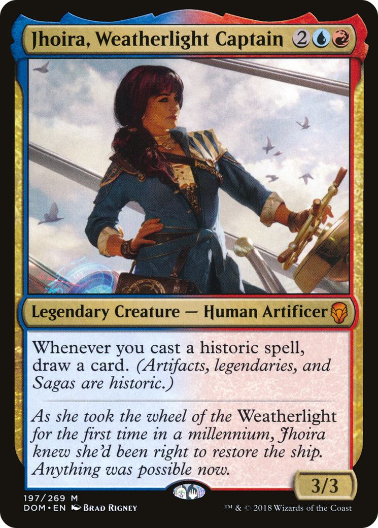 Image of Jhoira, Weatherlight Captain (DOM-197) - Dominaria Foil