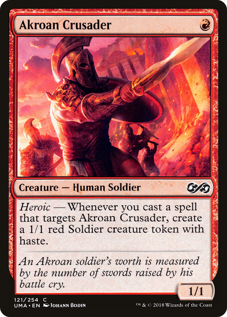 Image of Akroan Crusader (UMA-121) - Ultimate Masters Foil