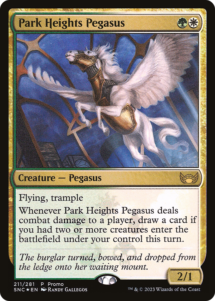 Image of Park Heights Pegasus (MEDIA-211) - Streets of New Capenna Promos Foil