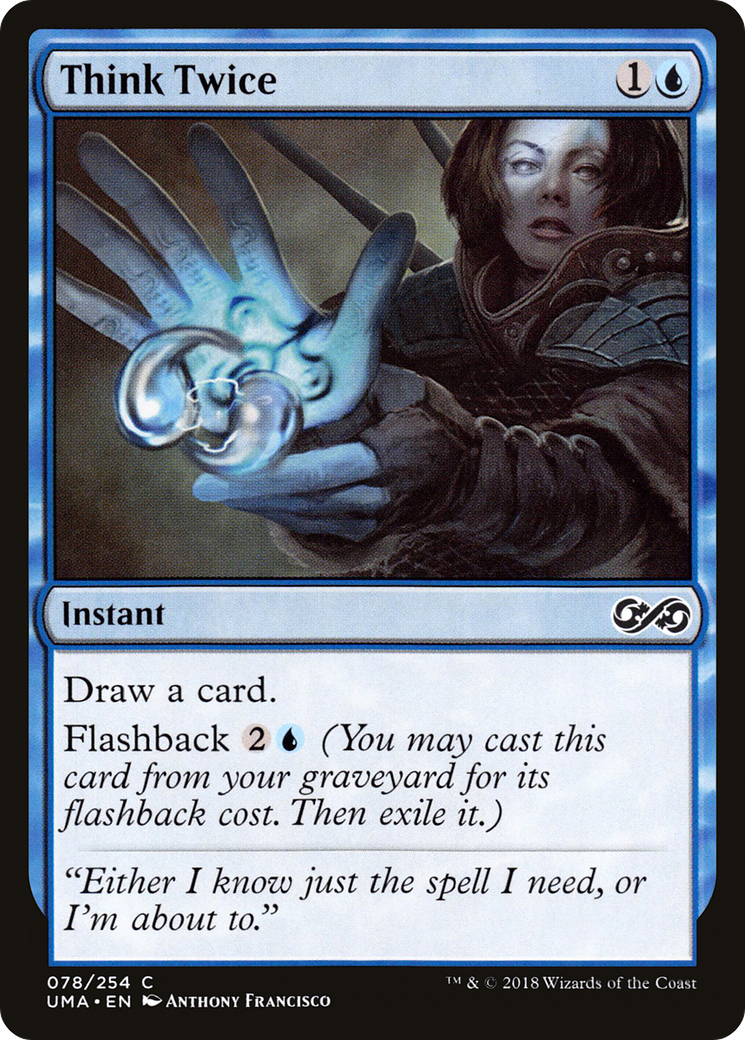 Image of Think Twice (UMA-078) - Ultimate Masters Foil