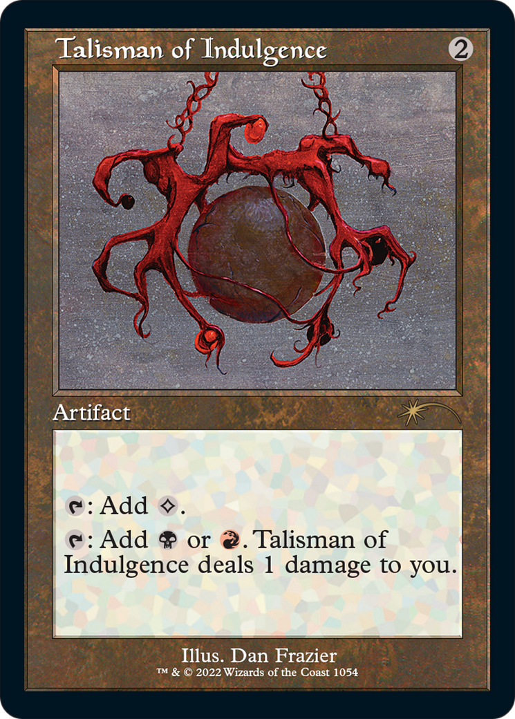 Image of Talisman of Indulgence (Retro Frame) (SLD-1054) - Secret Lair Drop Etched Foil