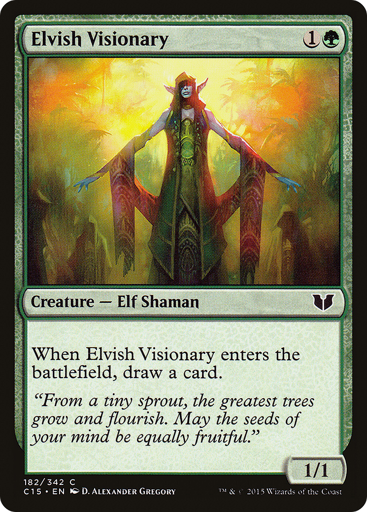 Image of Elvish Visionary (C15-182) - Commander 2015