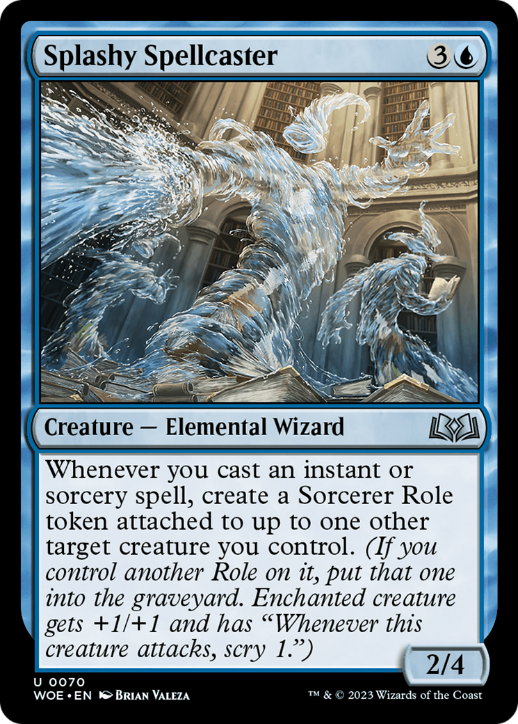 Image of Splashy Spellcaster (WOE-070) - Wilds of Eldraine