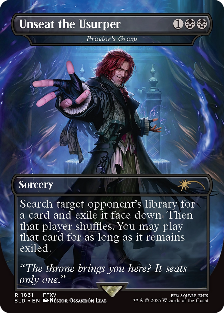 Image of Unseat the Usurper - Praetor's Grasp (SLD-1861) - Secret Lair Drop / Unseat the Usurper (Borderless)