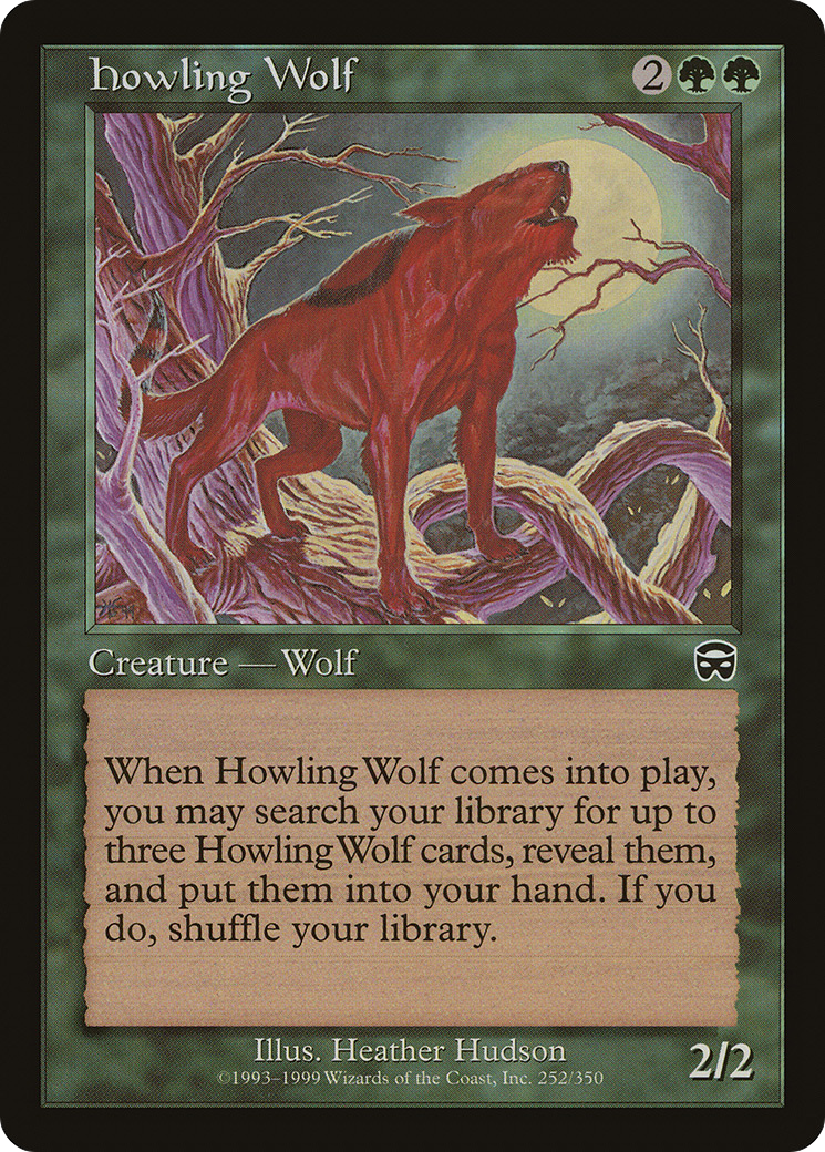 Image of Howling Wolf (MMQ-252) - Mercadian Masques