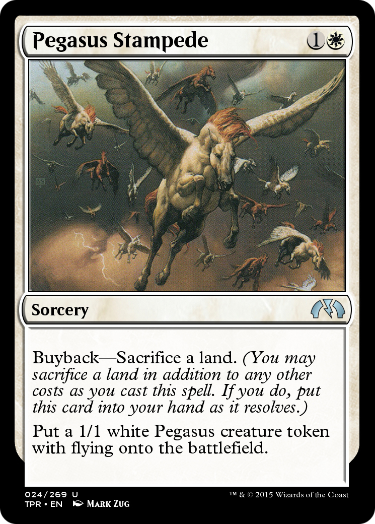 Image of Pegasus Stampede (TPR-024) - Tempest Remastered Foil