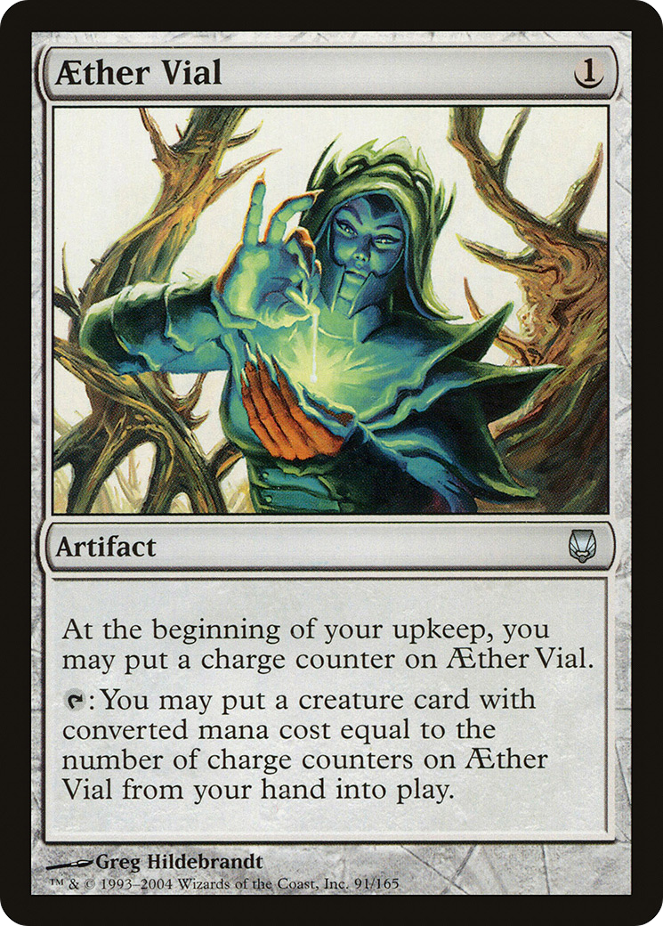 Image of Aether Vial (DST-091) - Darksteel Foil
