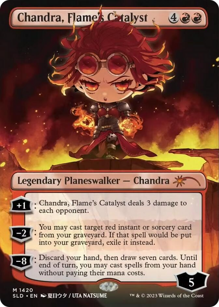 Image of Chandra, Flame's Catalyst (SLD-1420) - Secret Lair Drop (Borderless)