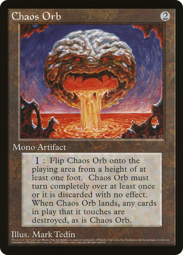 Image of Chaos Orb (O90P-001) - Oversized 90's Promos