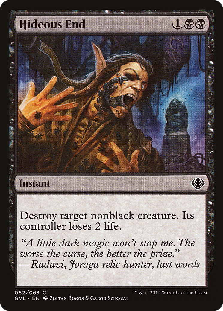 Image of Hideous End (DD3-) - Duel Decks Anthology: Garruk vs. Liliana