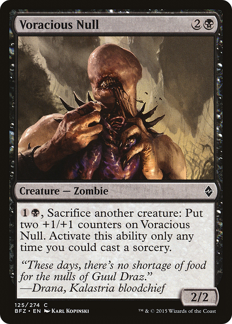 Image of Voracious Null (BFZ-125) - Battle for Zendikar Foil