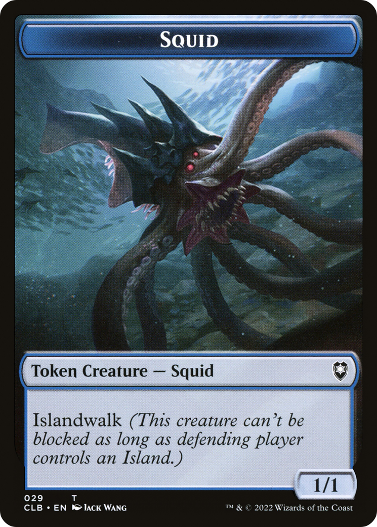 Image of Squid (TCLB-029) - Battle for Baldur's Gate Tokens