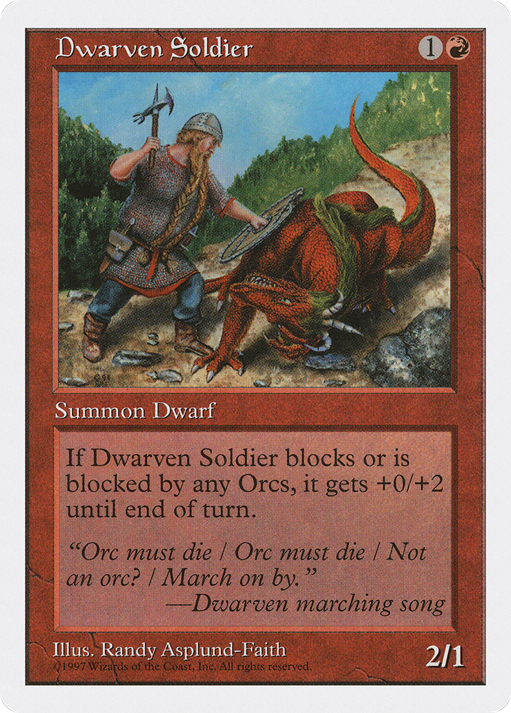 Image of Dwarven Soldier (5ED-) - Fifth Edition