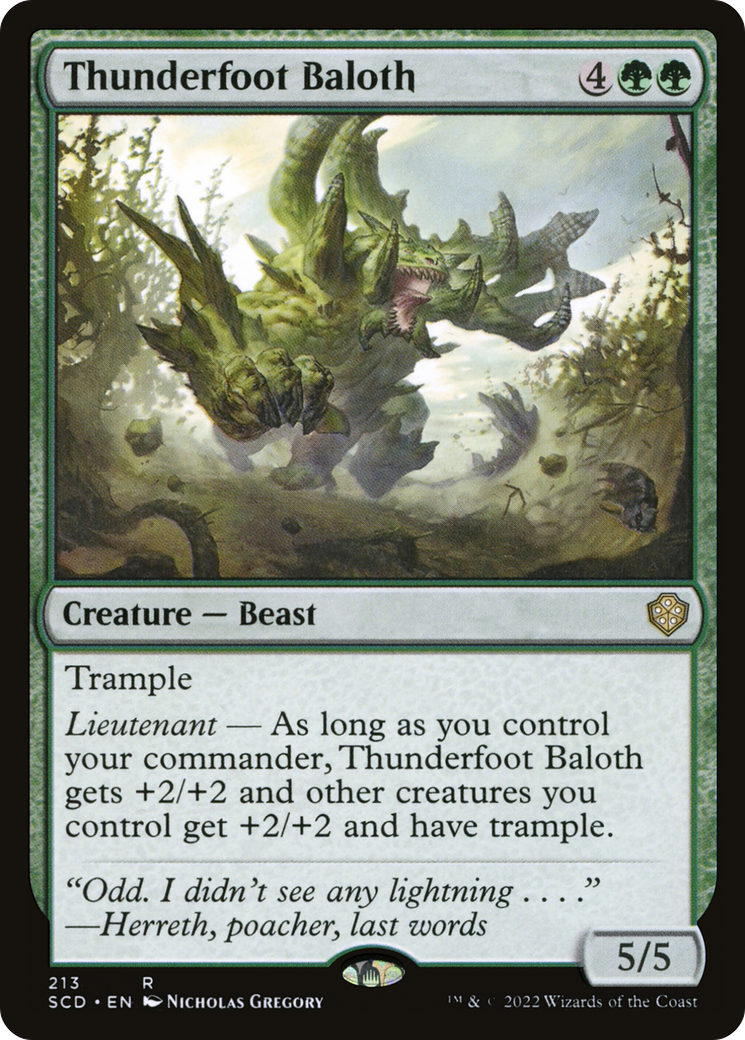 Image of Thunderfoot Baloth (SCD-213) - Starter Commander Decks