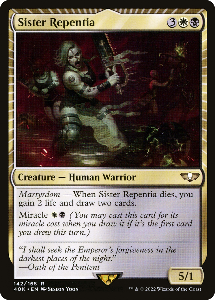Image of Sister Repentia (40K-142) - Warhammer 40,000 Commander: (miracle)