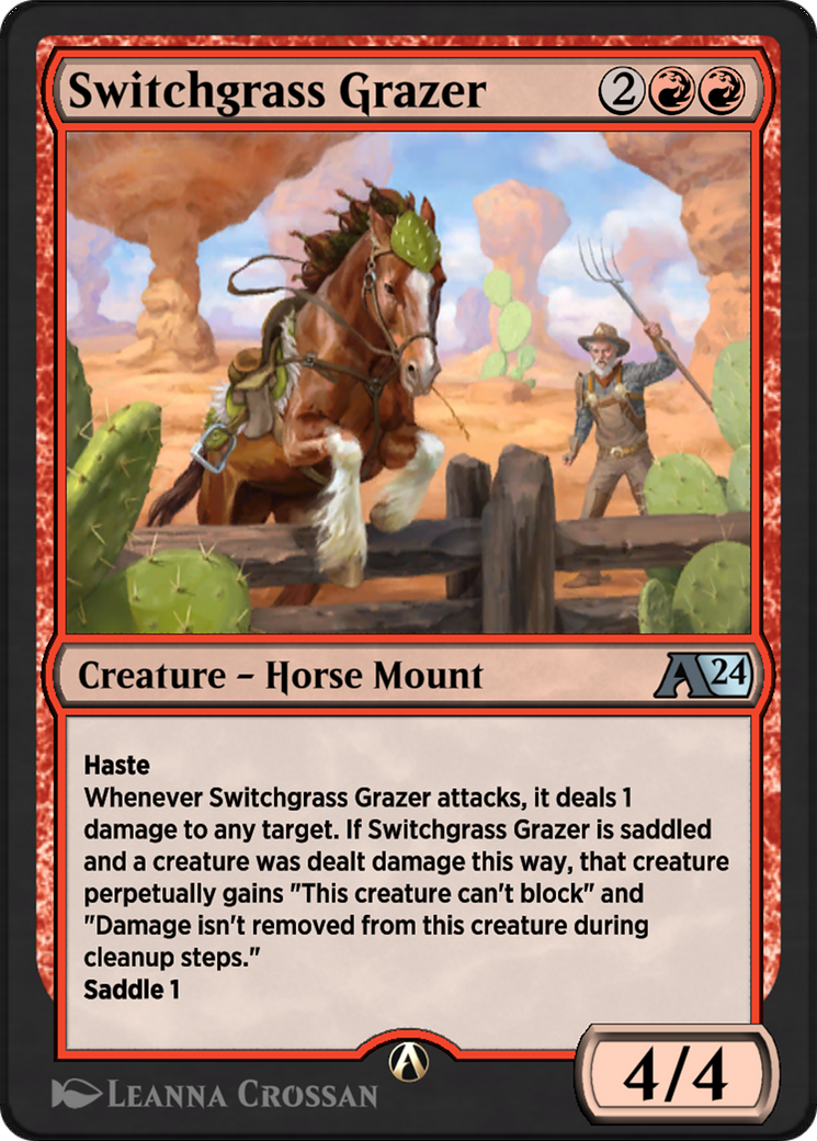 Image of Switchgrass Grazer (YOTJ-014) - Alchemy: Outlaws of Thunder Junction