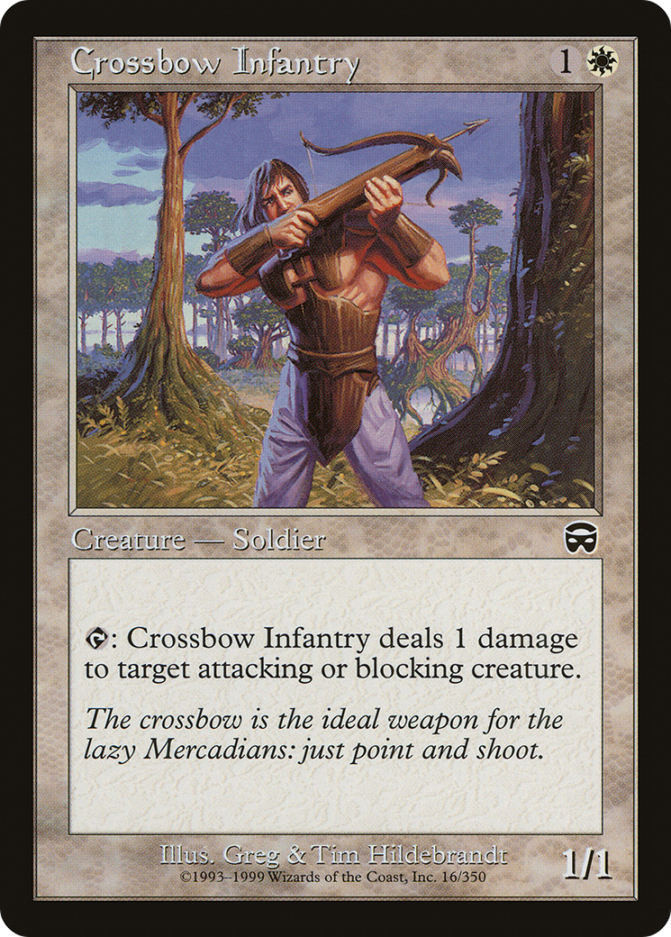 Image of Crossbow Infantry (MMQ-016) - Mercadian Masques Foil