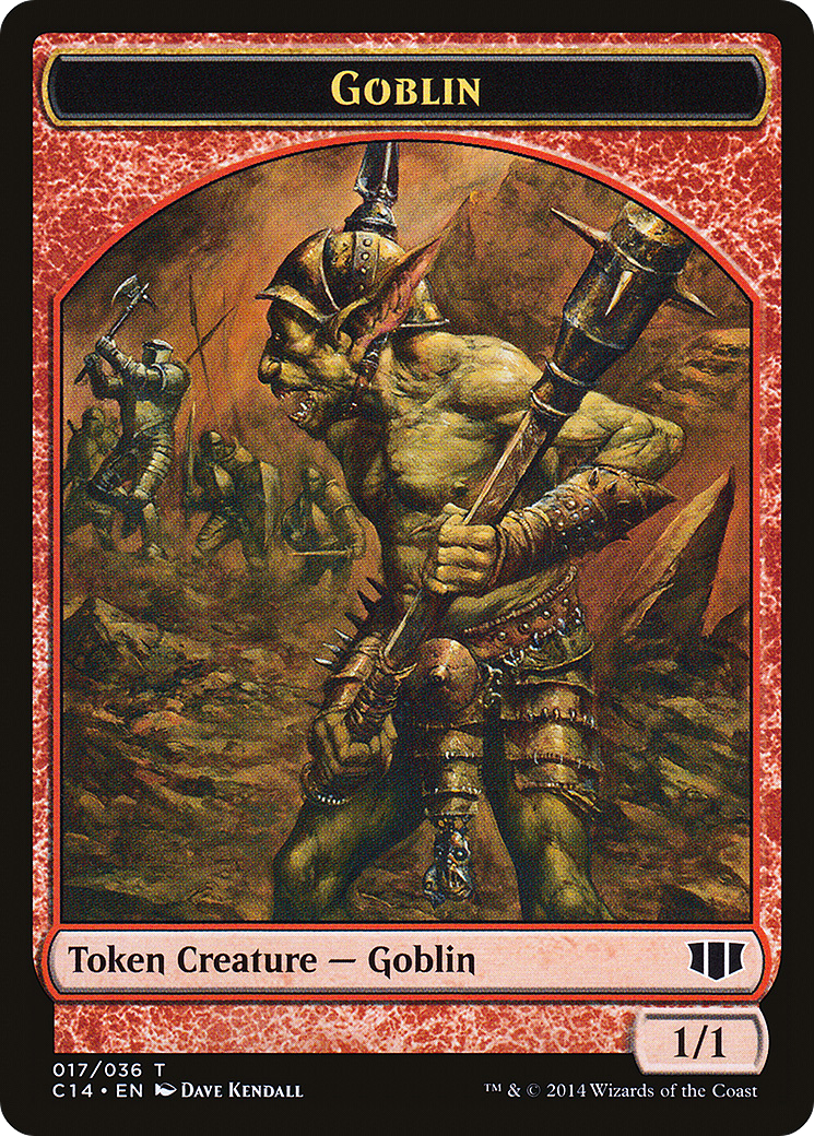 Image of Goblin // Goat Double-sided Token (C14-017) - Commander 2014 Tokens