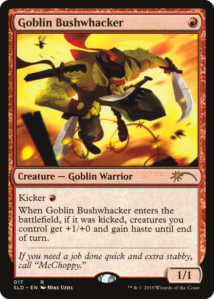 Image of Goblin Bushwhacker (SLD-017) - Secret Lair Drop