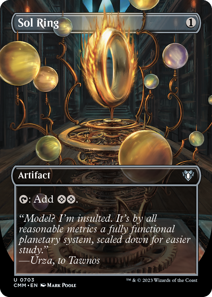 Image of Sol Ring (Borderless) (CMM-703) - Commander Masters (Borderless)