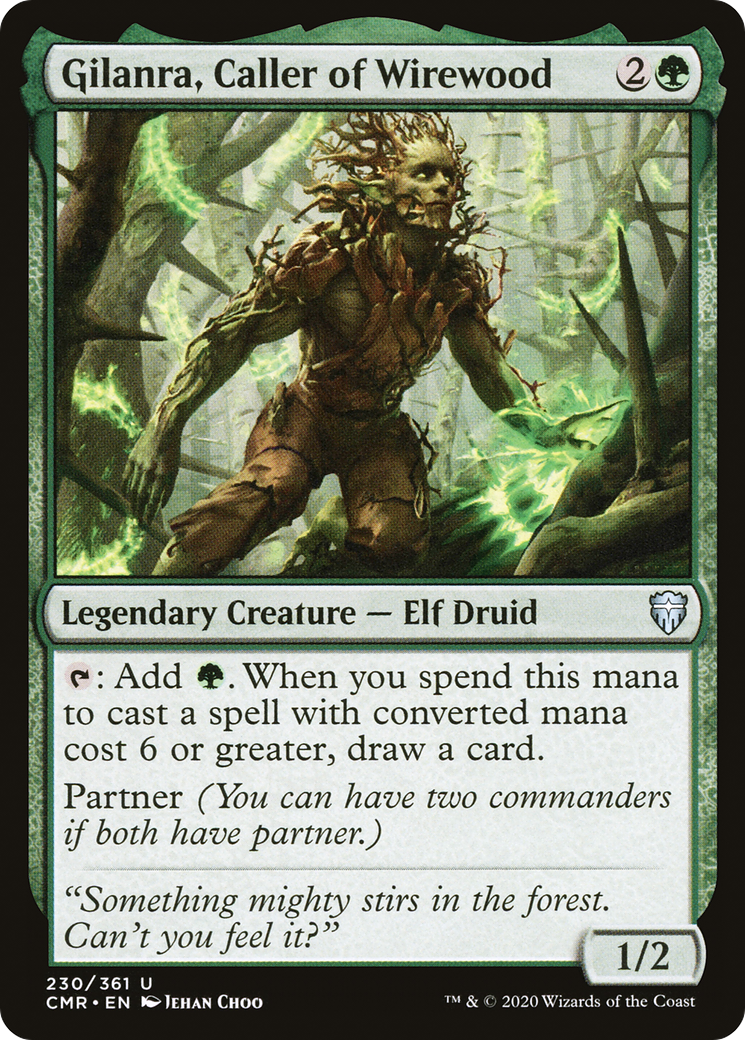 Image of Gilanra, Caller of Wirewood (CMR-230) - Commander Legends Foil