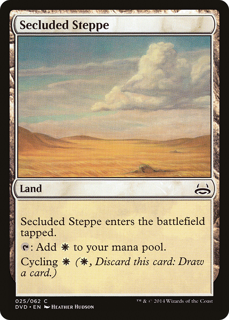 Image of Secluded Steppe (DD3-) - Duel Decks Anthology: Divine vs. Demonic