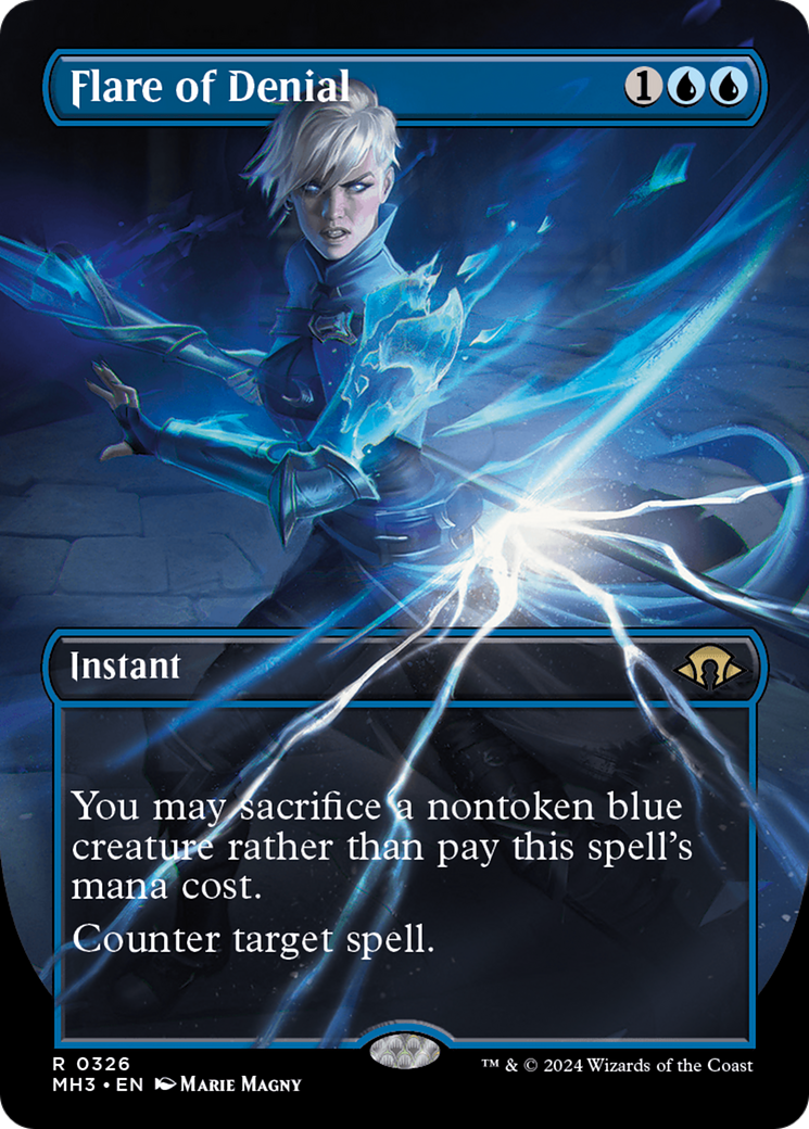 Image of Flare of Denial (Borderless) (MH3-326) - Modern Horizons 3 (Borderless)