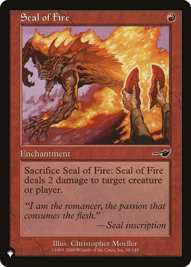 Image of Seal of Fire (LIST-NEM-98) - The List