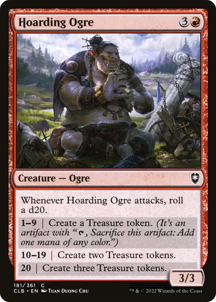 Image of Hoarding Ogre (CLB-181) - Commander Legends: Battle for Baldur's Gate Foil