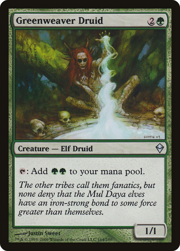Image of Greenweaver Druid (ZEN-164) - Zendikar Foil
