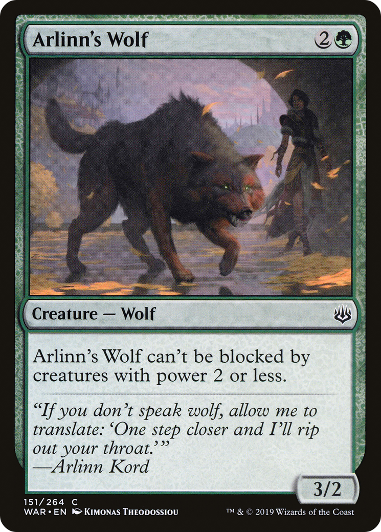 Image of Arlinn's Wolf (WAR-151) - War of the Spark