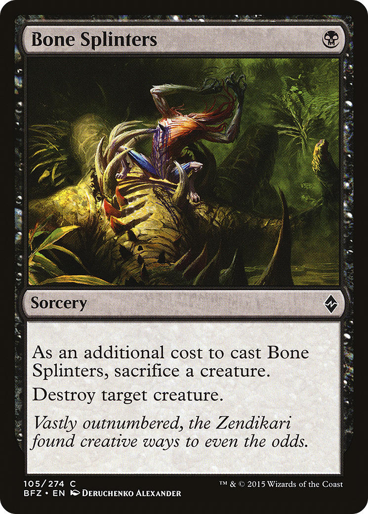 Image of Bone Splinters (BFZ-105) - Battle for Zendikar Foil
