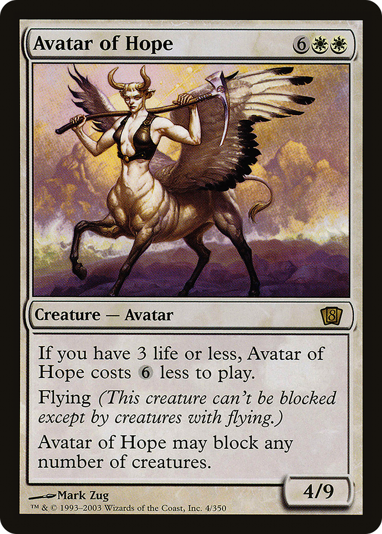 Image of Avatar of Hope (8ED-04★) - 8th Edition Foil