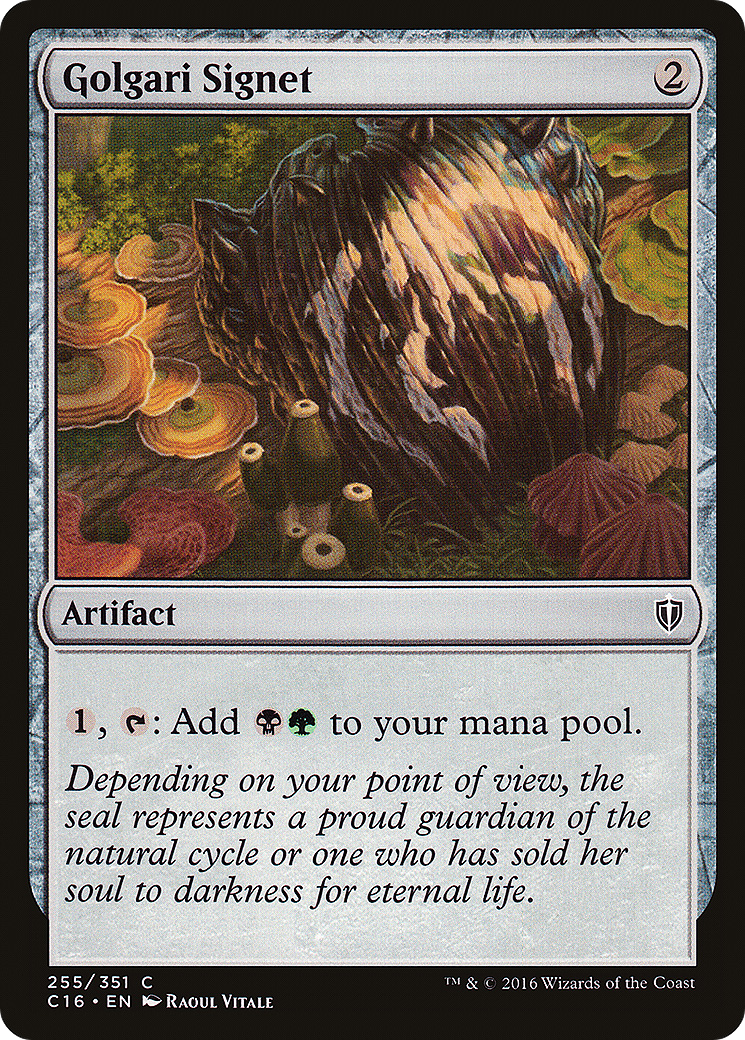Image of Golgari Signet (C16-255) - Commander 2016
