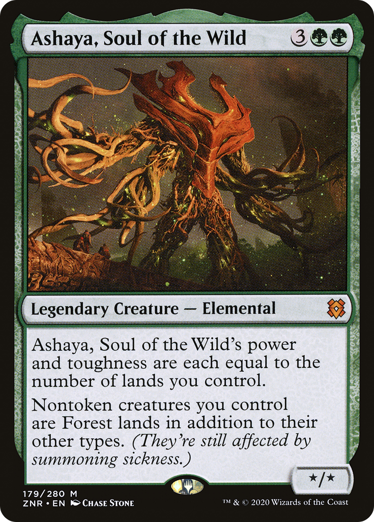 Image of Ashaya, Soul of the Wild (ZNR-179) - Zendikar Rising Foil